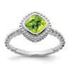 Cushion Gemstone Ring