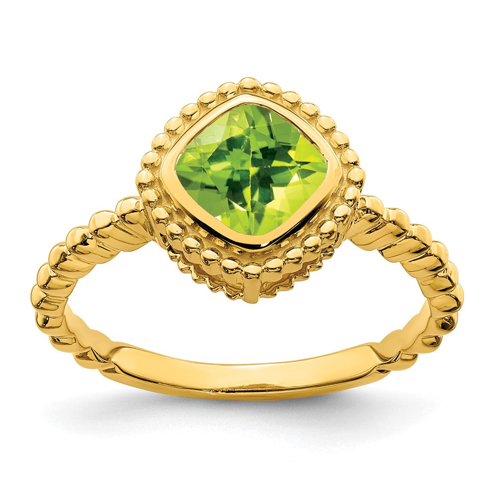 Cushion Gemstone Ring