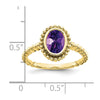 Oval Gemstone Ring
