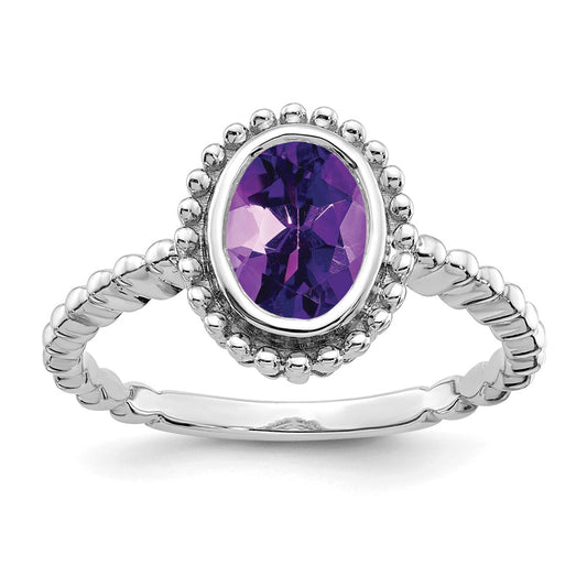 Oval Gemstone Ring