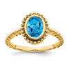 Oval Gemstone Ring