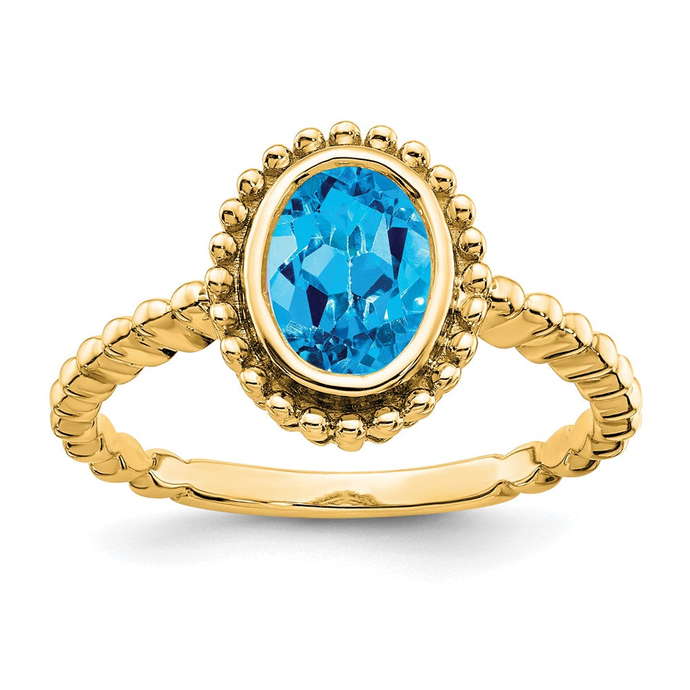 Oval Gemstone Ring