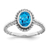 Oval Gemstone Ring