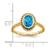 Oval Gemstone Ring