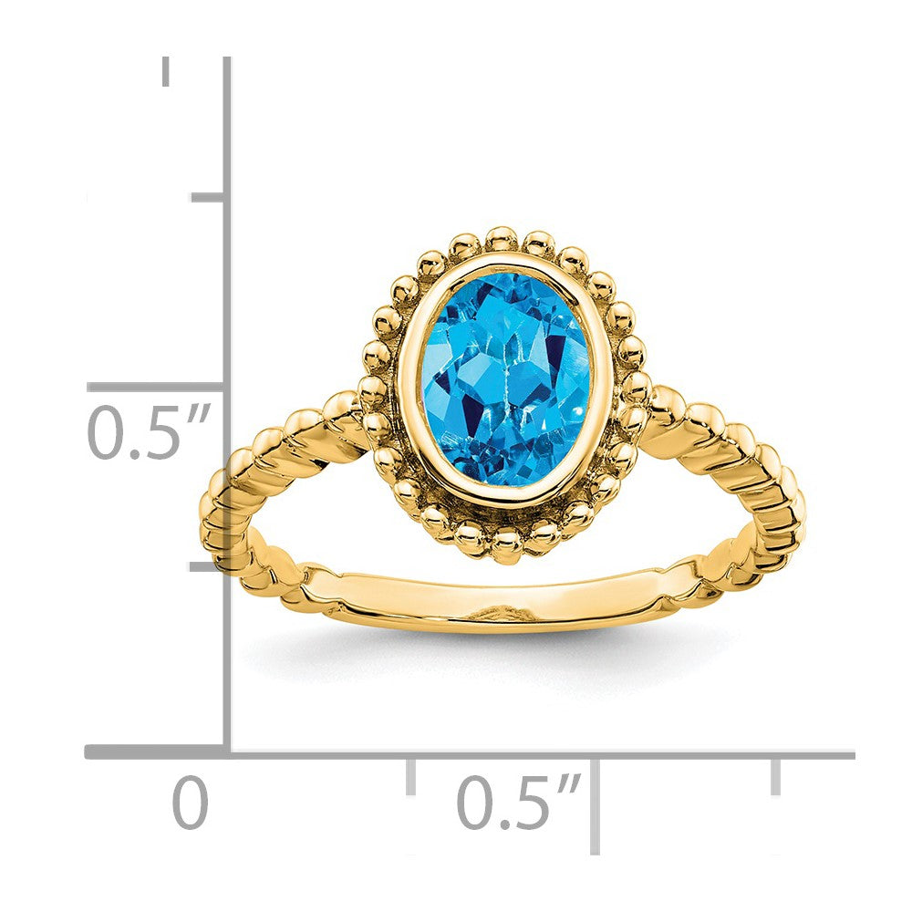 Oval Gemstone Ring
