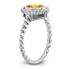 Oval Gemstone Ring