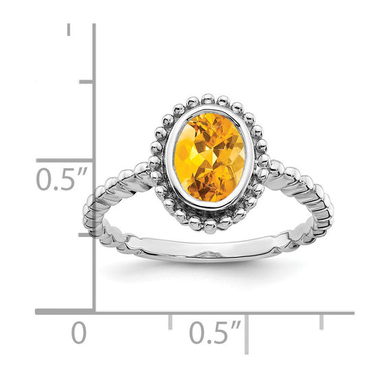 Oval Gemstone Ring