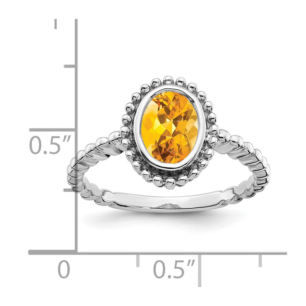 Oval Gemstone Ring