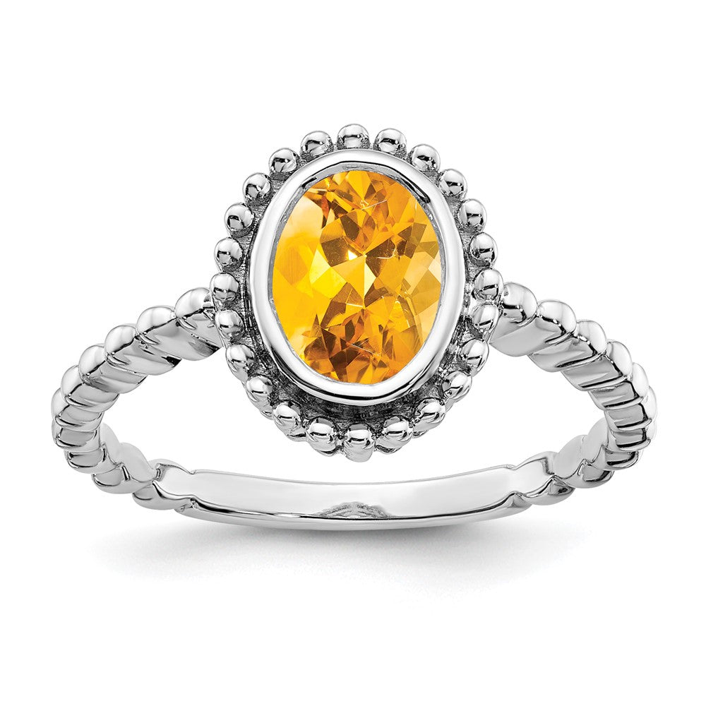 Oval Gemstone Ring