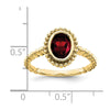 Oval Gemstone Ring