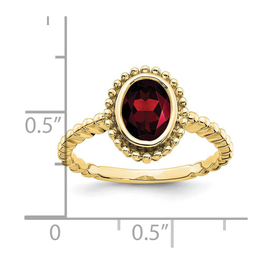 Oval Gemstone Ring