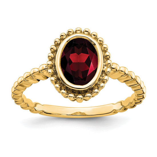 Oval Gemstone Ring