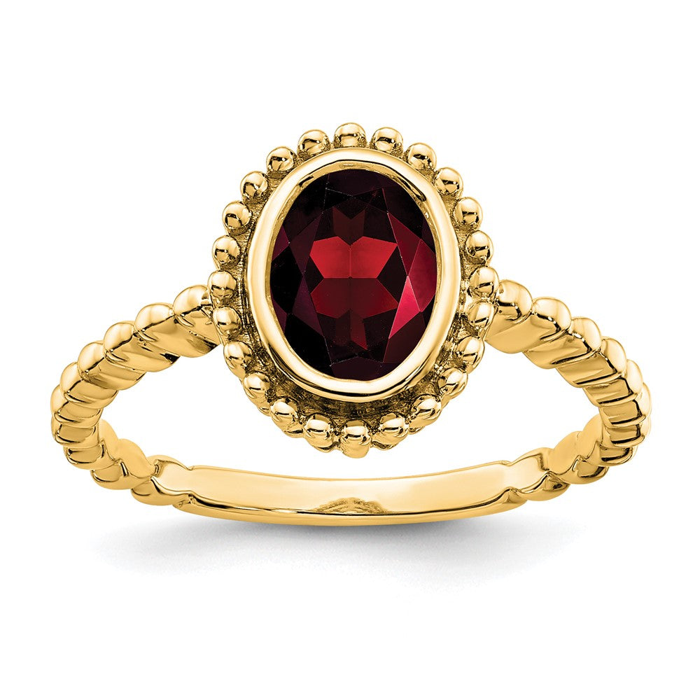Oval Gemstone Ring