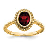 Oval Gemstone Ring