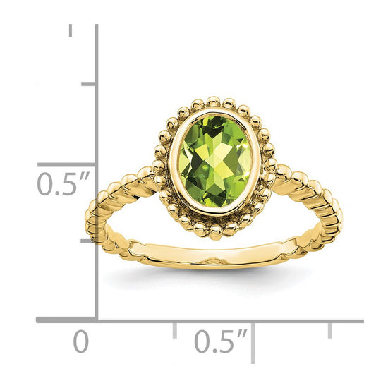 Oval Gemstone Ring