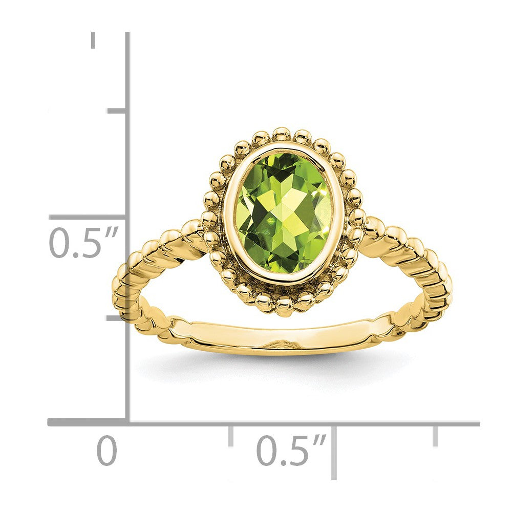 Oval Gemstone Ring
