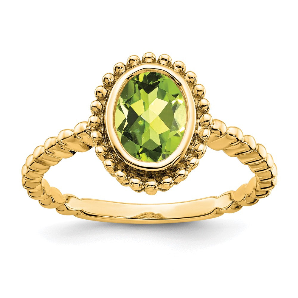 Oval Gemstone Ring