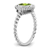 Oval Gemstone Ring