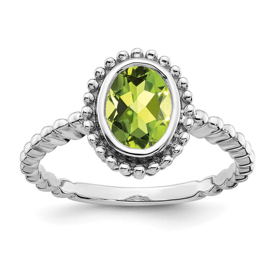 Oval Gemstone Ring