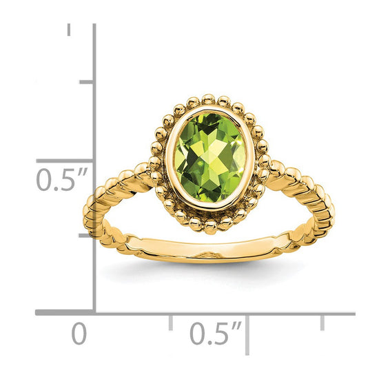 Oval Gemstone Ring