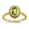 Oval Gemstone Ring