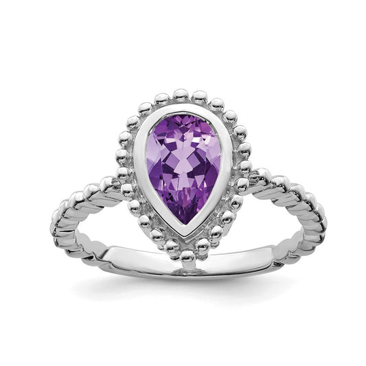 Pear Gemstone Rings