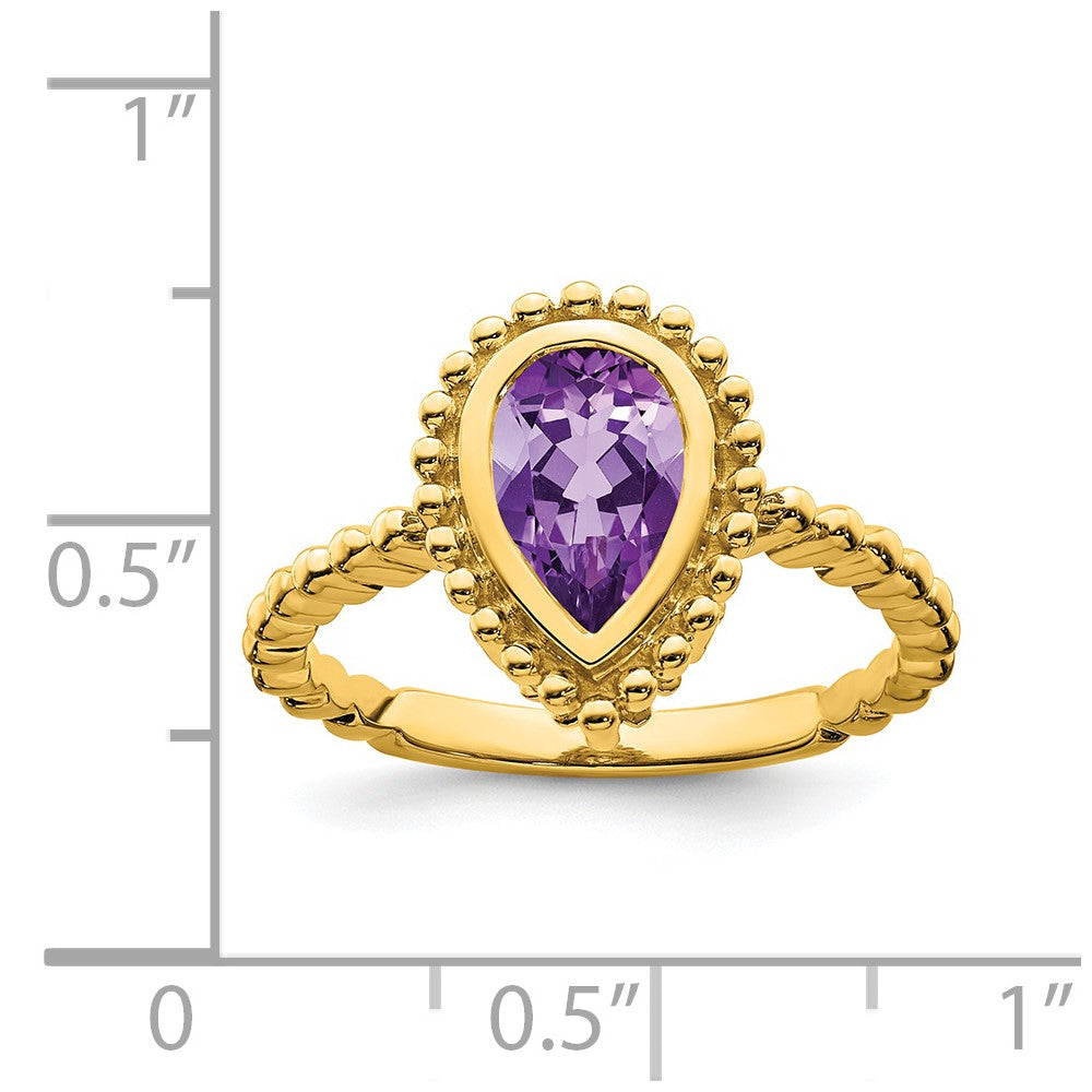 Pear Gemstone Rings