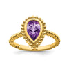 Pear Gemstone Rings