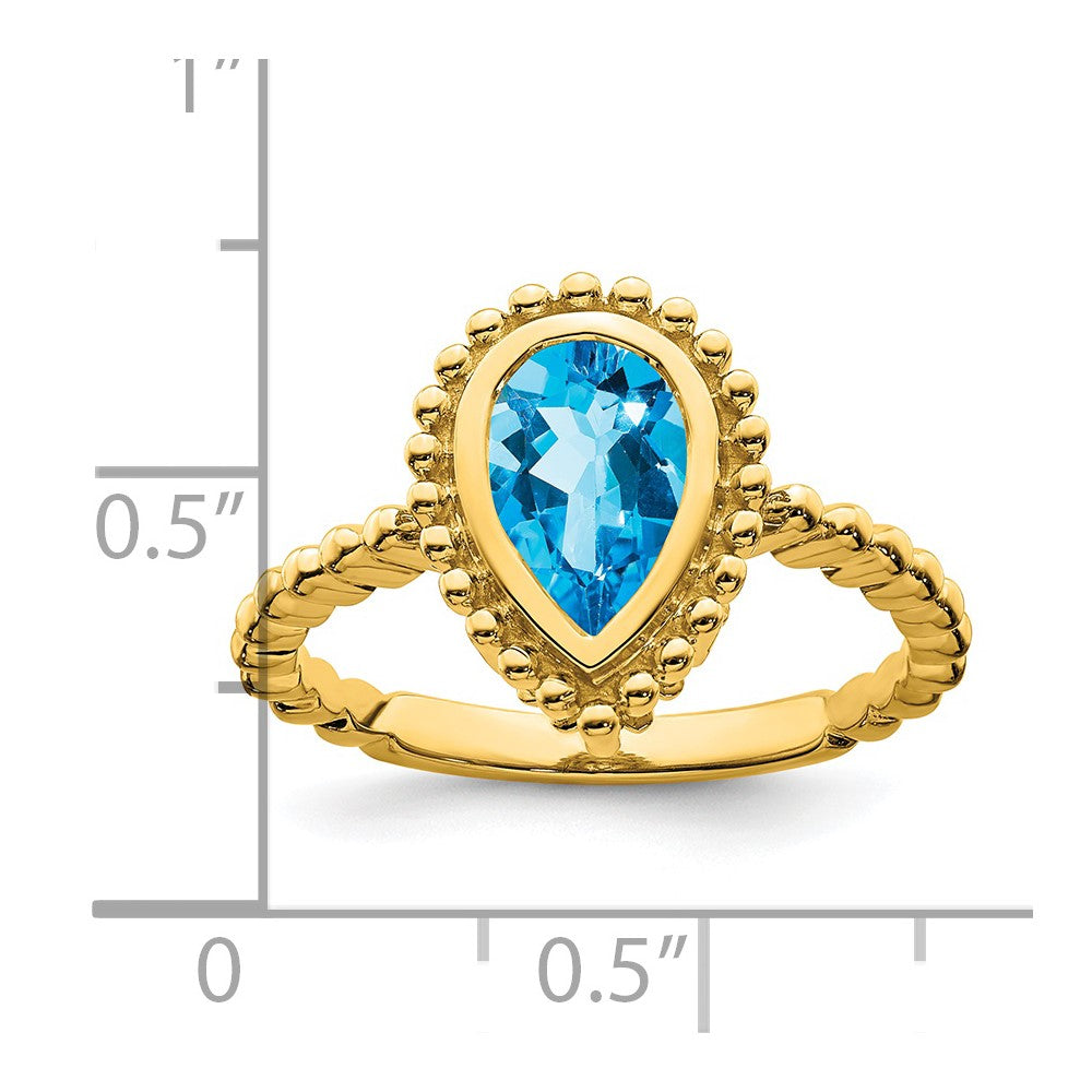 Pear Gemstone Rings