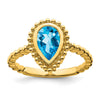 Pear Gemstone Rings