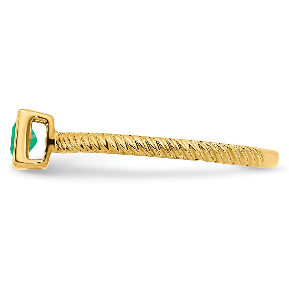 Princess Bezel Gemstone Rings