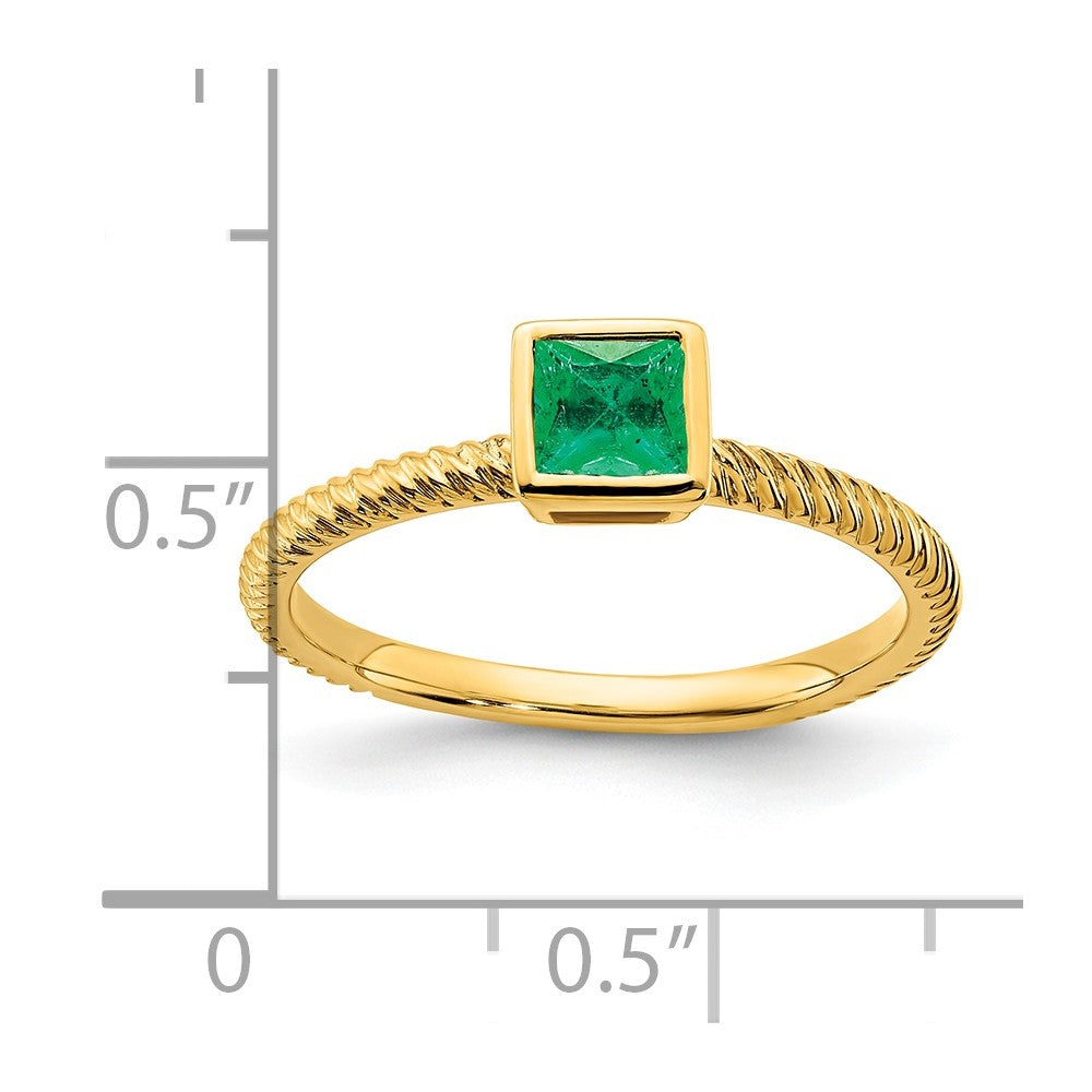 Princess Bezel Gemstone Rings