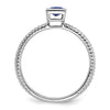 Princess Bezel Gemstone Rings