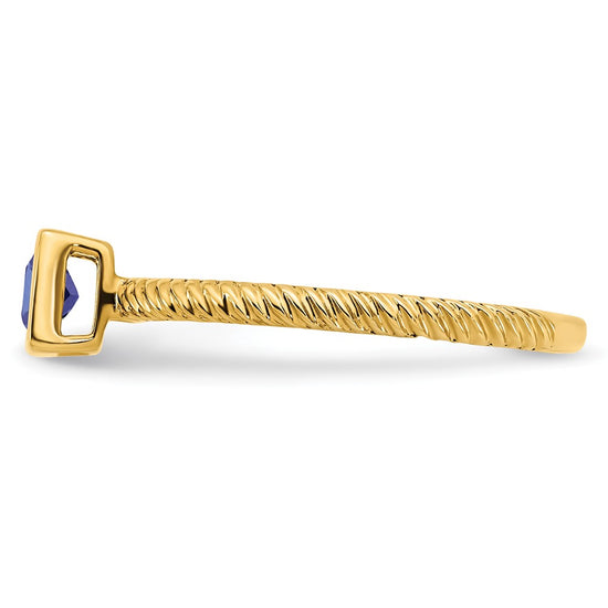 Princess Bezel Gemstone Rings