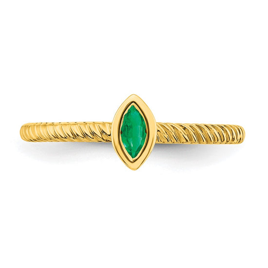 Marquise Bezel Gemstone Rings