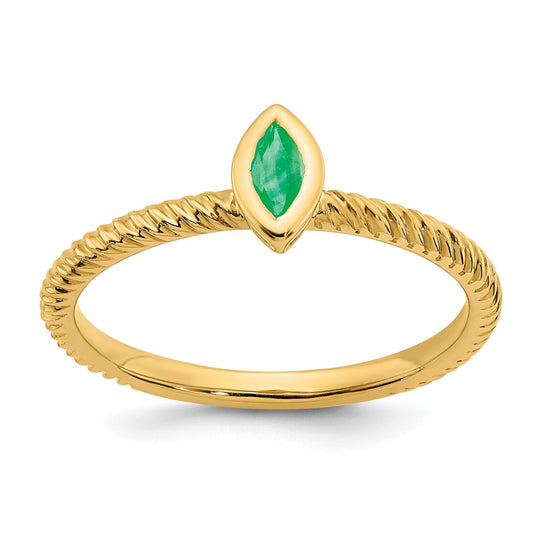 Marquise Bezel Gemstone Rings
