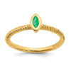 Marquise Bezel Gemstone Rings