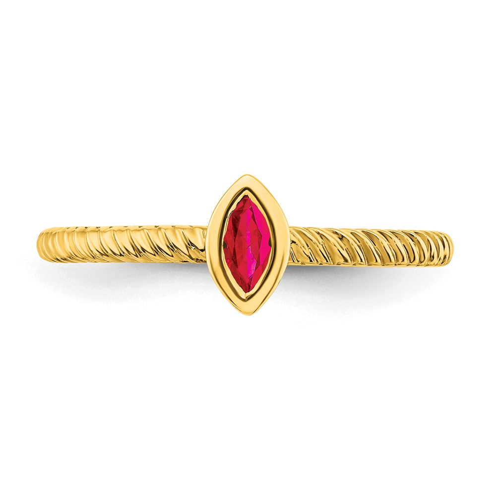 Marquise Bezel Gemstone Rings