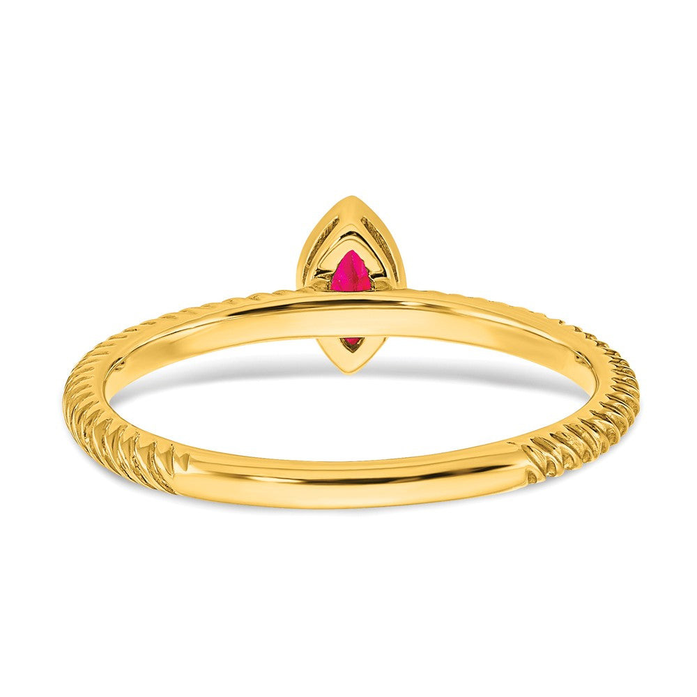 Marquise Bezel Gemstone Rings