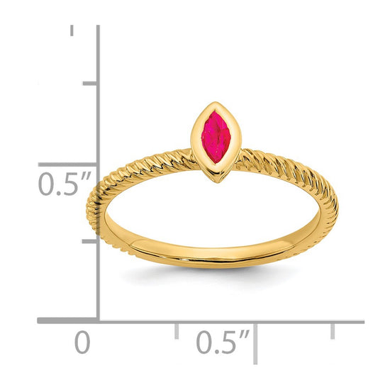 Marquise Bezel Gemstone Rings