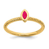 Marquise Bezel Gemstone Rings