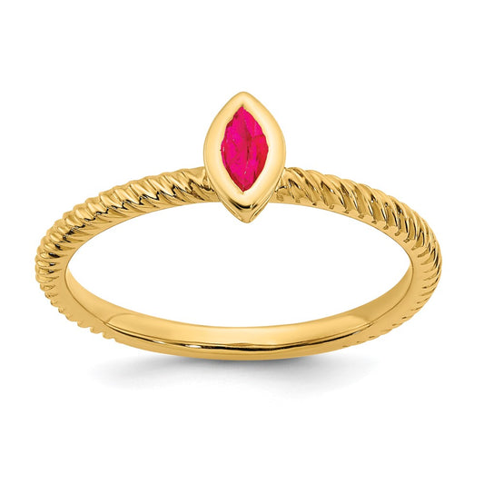 Marquise Bezel Gemstone Rings