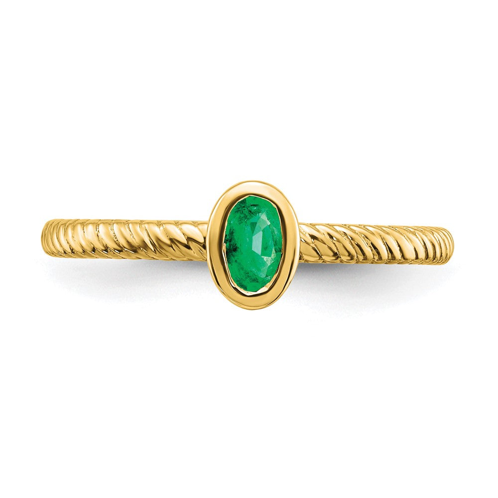 Oval Bezel Gemstone Ring