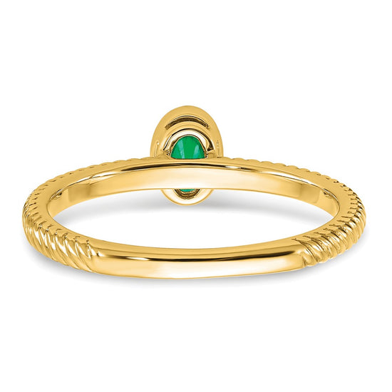 Oval Bezel Gemstone Ring