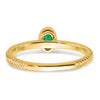 Oval Bezel Gemstone Ring