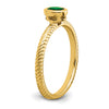 Oval Bezel Gemstone Ring