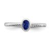 Oval Bezel Gemstone Ring
