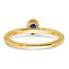 Oval Bezel Gemstone Ring