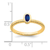 Oval Bezel Gemstone Ring