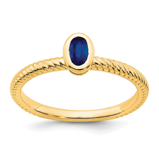 Oval Bezel Gemstone Ring